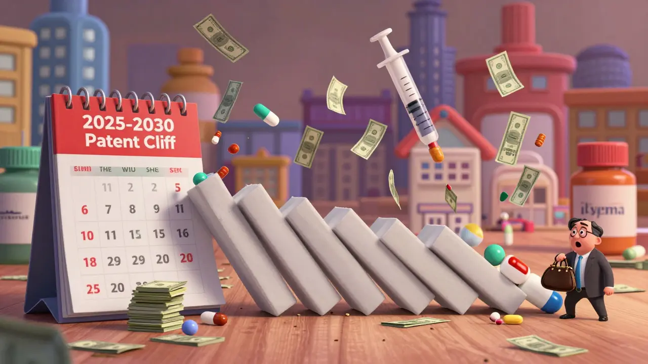 A collapsing patent calendar turns drugs into cash raining on pharmacies and patients.