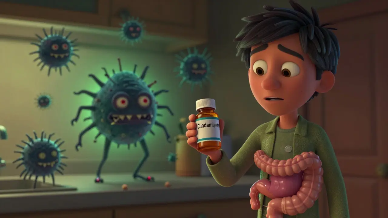 Clindamycin and C. difficile Risk: When to Seek Care