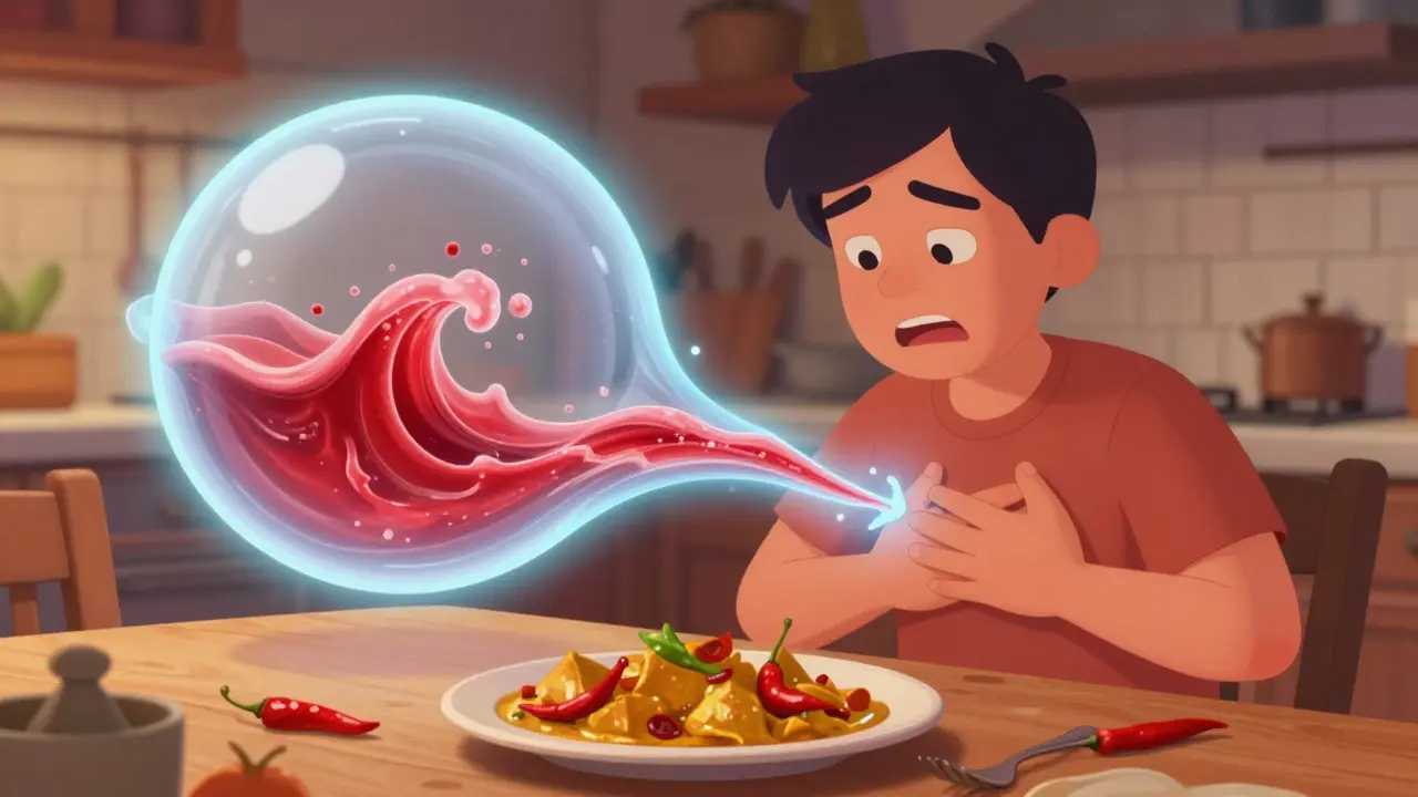 Spicy Foods and GI-Irritating Medications: How to Reduce Heartburn Risk